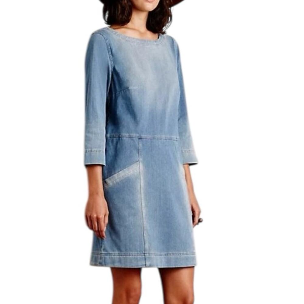 AG Adriano Goldschmied Denim Blue Women's Dress Size XS Stretch